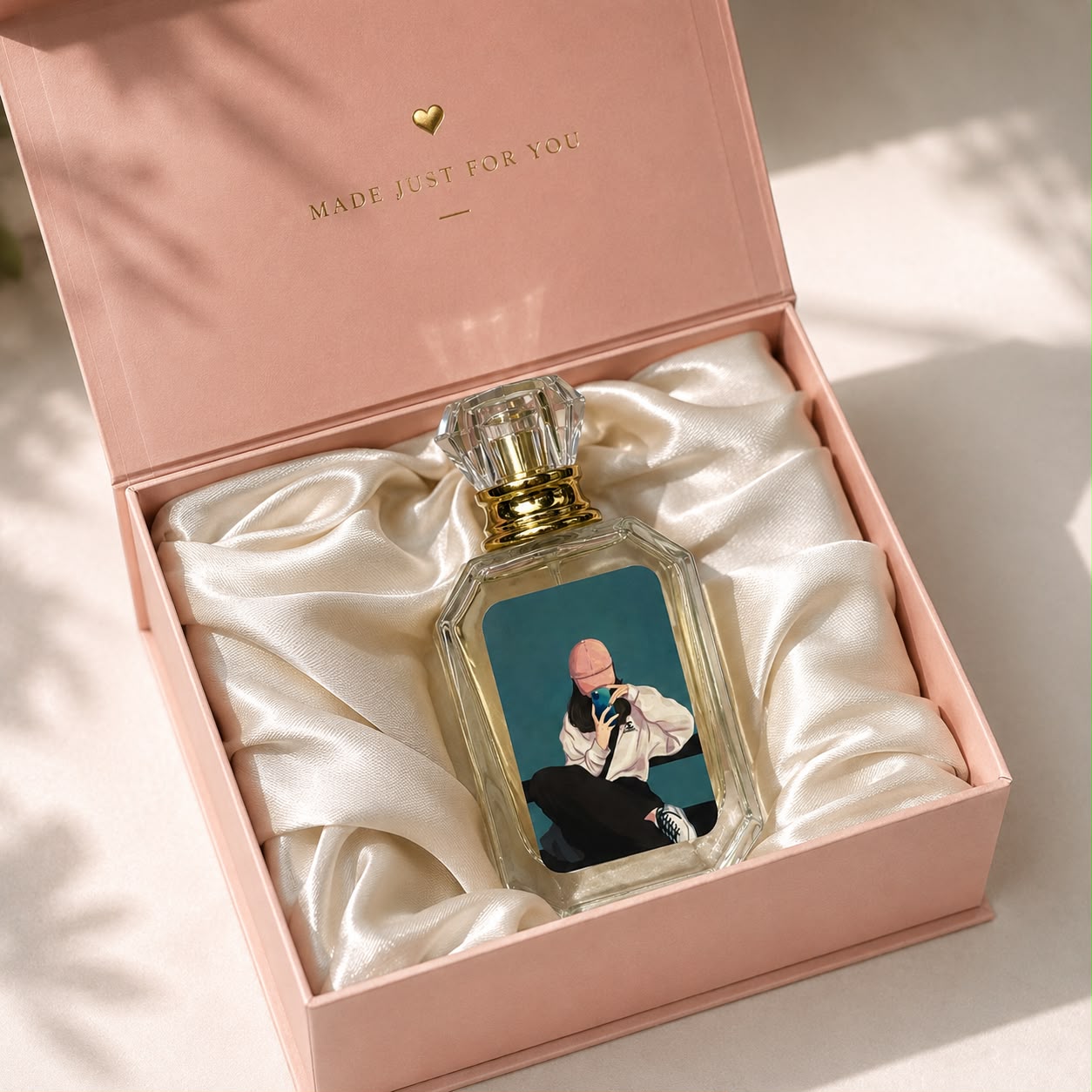 Green Valley – Customized Photo Perfume Bottle | Unisex Fragrance | 50ml