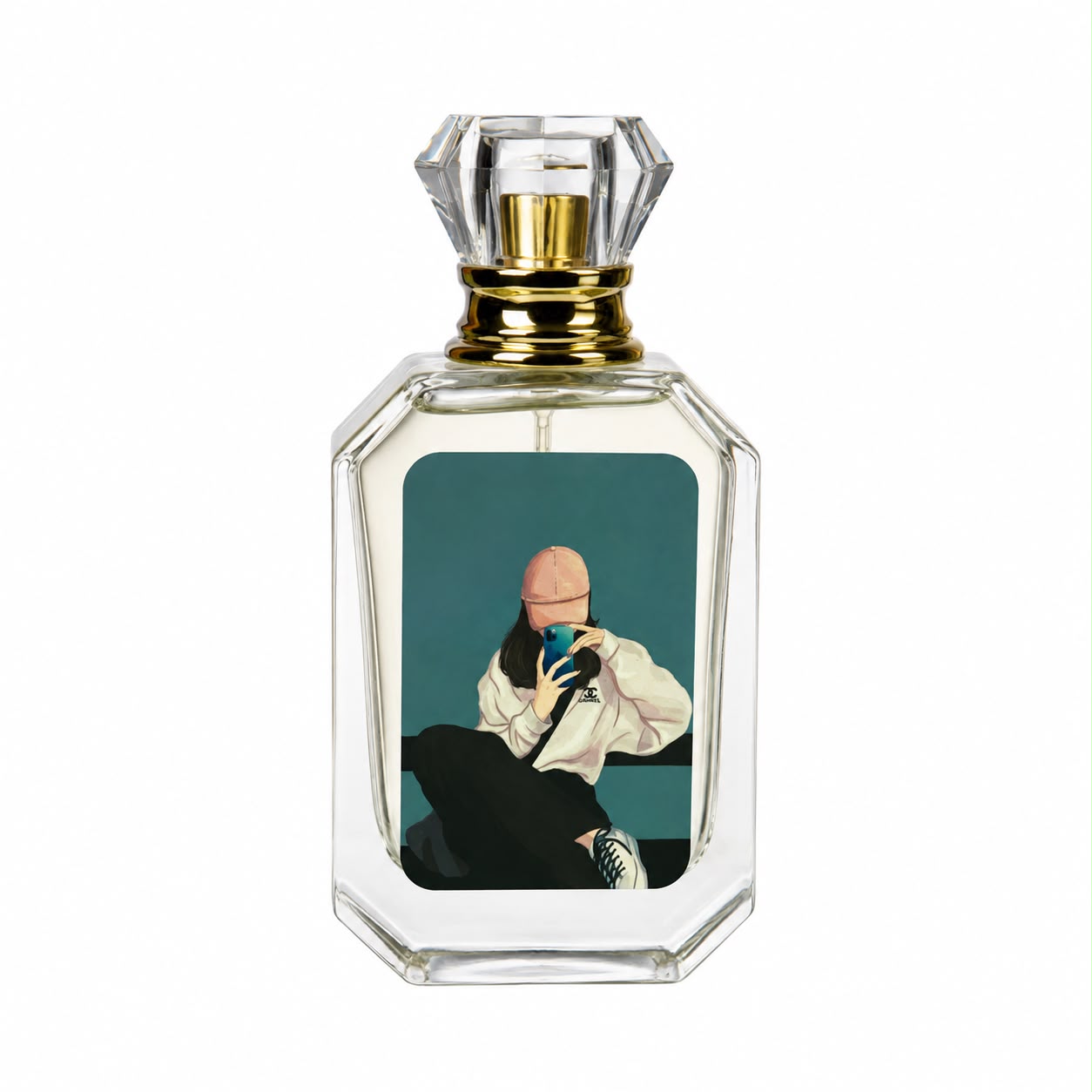 Green Valley – Customized Photo Perfume Bottle | Unisex Fragrance | 50ml